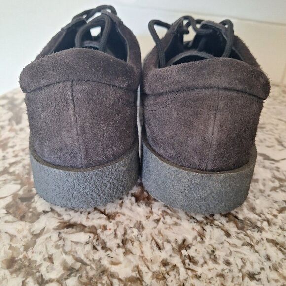 YEEZY Season 6 Sneaker Thick Shaggy Suede Graphite Crepe Tonal Sole Size 39 - Picture 3 of 11